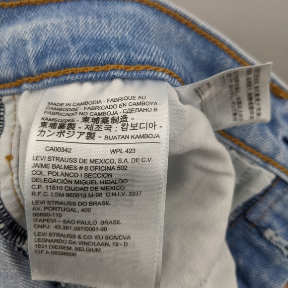 LEVI'S Wedgie Light Wash Straight Leg Jean W25 L26 - Picture 3 of 9